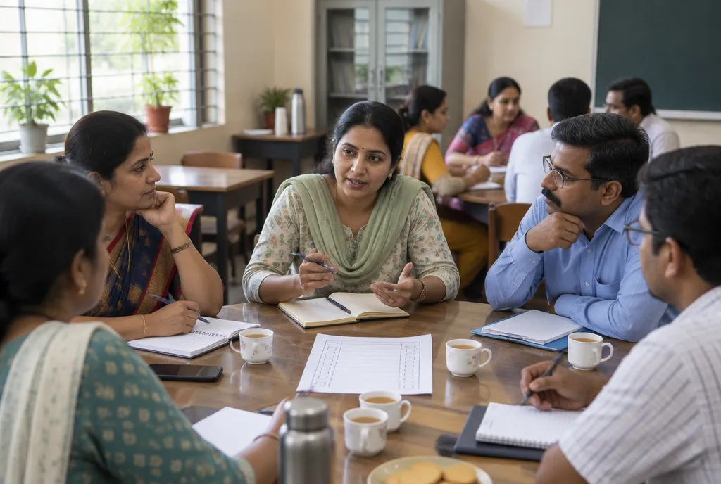 A money workshop in a college seminar hall